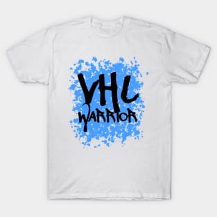 VHL Warrior - Von Hippel-Lindau Disease Design - Graffiti Style - Blue T-Shirt